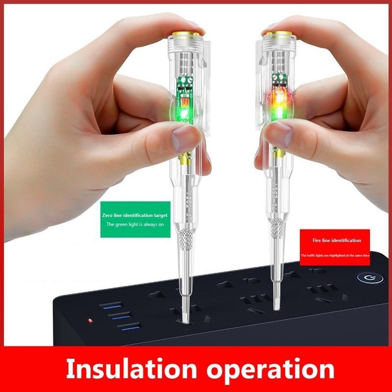 Intelligent Voltage Tester Pen 70-250V Induction Power Detector Pen Electrical Screwdriver Indicator Circuit Tester
