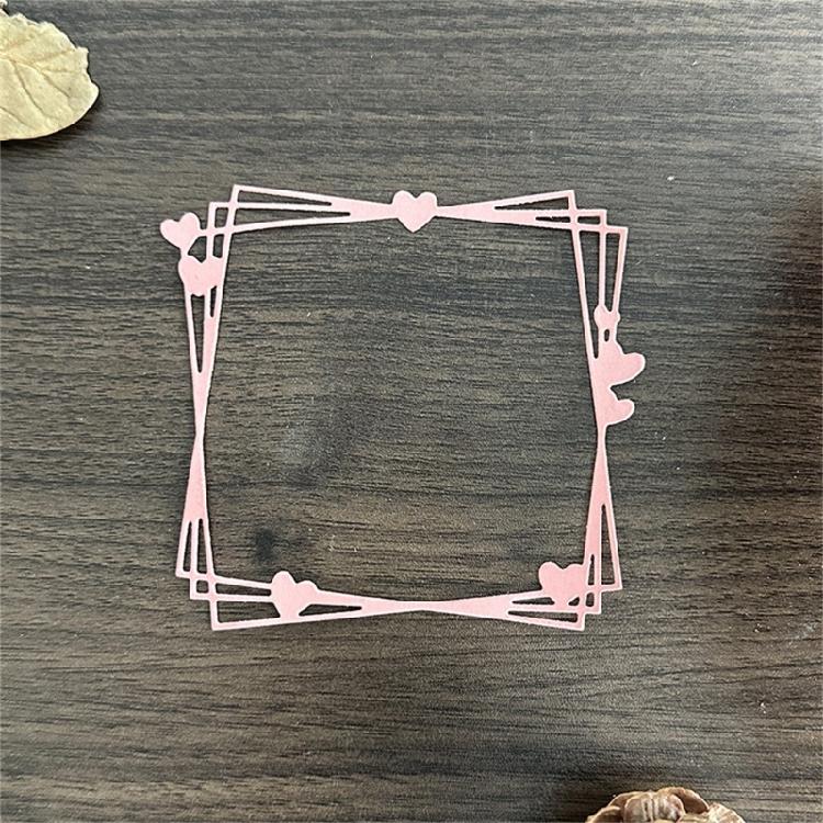 Metal Cutting Dies Heart Frame Die Cuts Templates Molds Embossing Stencils for Album Scrapbooking Journal Decoration