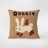 Animal Pattern Throw Pillows Cat Rabbit Dog Elephant Square polyester pillowcase, modern sofa decorative cushion cover