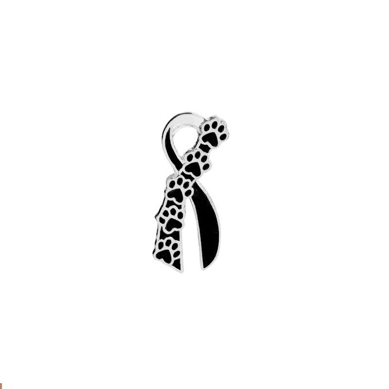 Paw in Heart Bow Tie Brooches Dog Paws Cat Claw Metal Pins Clothes Bag Badge Lapel Pin Animal Lovers Jewelry Gifts for Girl Kids
