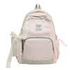Schoolbag Backpack Female Striped Star Backpack Junior High School Student Class School Bag Commuter Bag Outdoor Leisure Travel Bag
