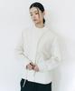 Afterglowool High-Neck Button Cotton Shirt Jacket_Ivory
