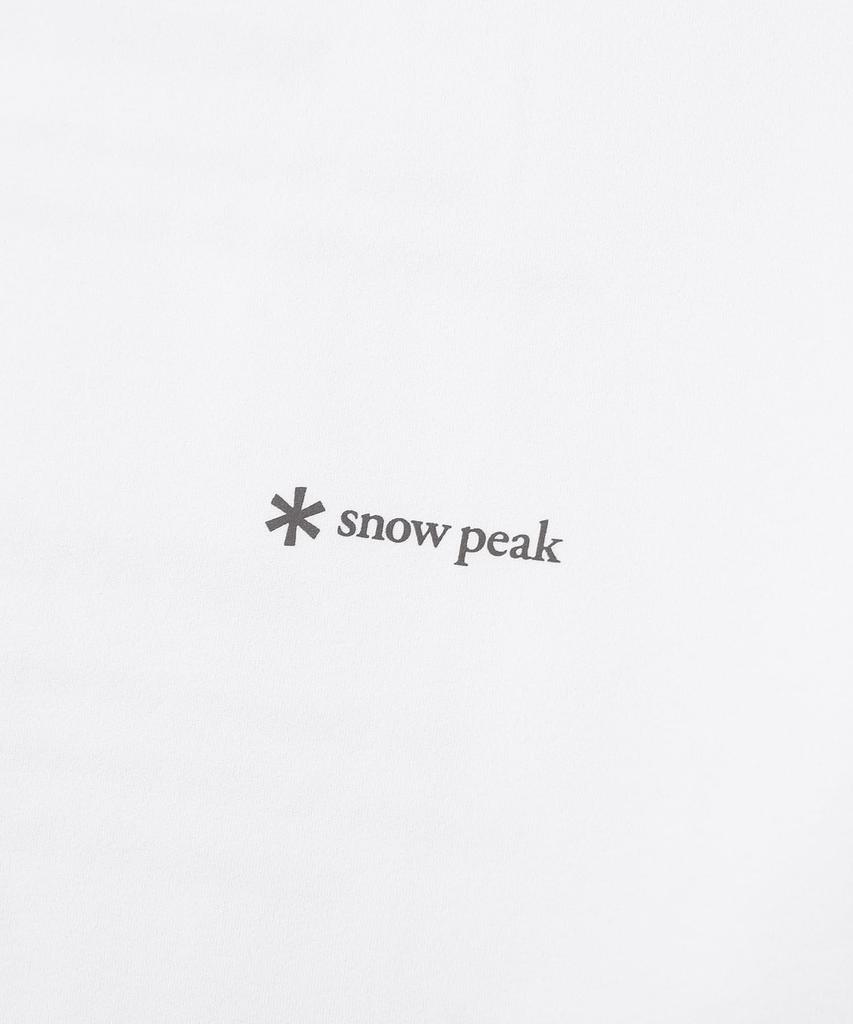 Snow Peak Quick-Dry Lettering S/S T-Shirt GS-S26MMTTS18 T-shirt, Short Sleeve, Men's/Women's, White, Size M