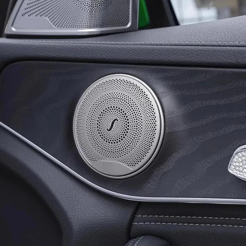 Pentru Mercedes-Benz CE GLC Clasa W205 W213 X253 Difuzoare din oțel pentru ușa mașinii, Capa decorativă stereo Capac de acoperire a difuzorului