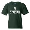 Born & Raised Michigan State Spartans Youth T-Shirt - Forest