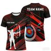 Lustige individuelle Namens-3D-Druck Bogenschießen Herren-T-Shirts Mode Bogenschießclub Personalisiertes Team-T-Shirt Lässige Kurzarm-Lockere Oberteile