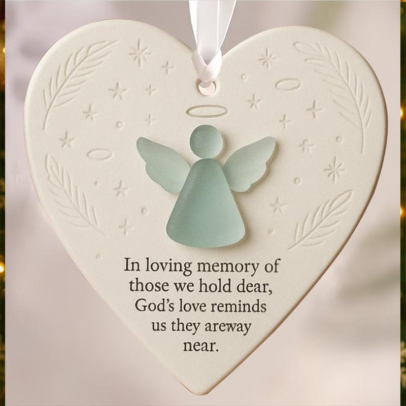 Stylish And Cute Friendship Heart-Shaped Printed Ceramic Heart Pendant
