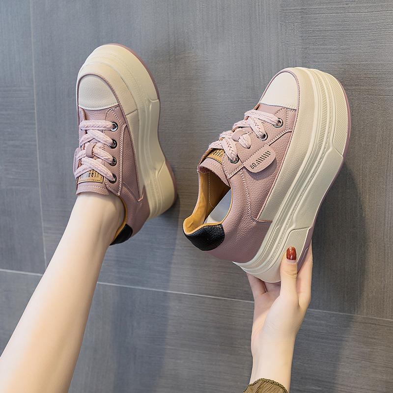 Autumn New Casual Sports Shoes Women's Small Shoes Women's Shoes Small White Shoes Inner Heightening Thick Baseplate Shoes