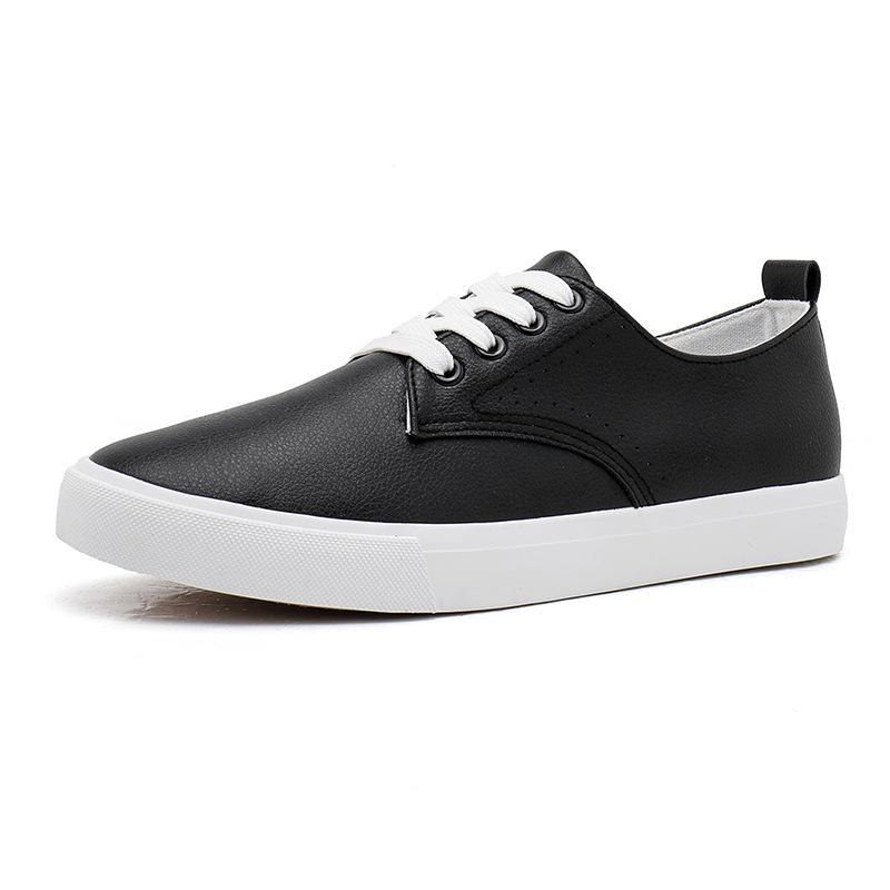 Spring and Autumn Casual Little White Shoes Men's Flat-soled Small Board Shoes Size 45 Blue Go to work Driving off