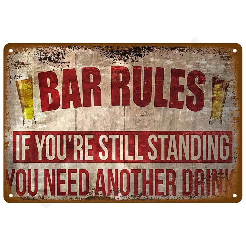 Bedroom Man Cave Bar Tin Signs Home Wall Metal Signs Vintage Decorations Items Aesthetic Room Decor Art Luxury Posters Retro Pub