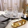 Phnom Penh Red Wine Glass Cup Triangle Wine Glass Crystal Glass High Champagne Sparkling Glass Home Foreign Wine
