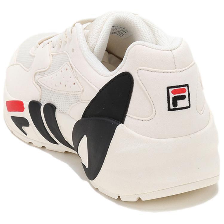 Fila Heritage FHT Textile, Synthetic Leather Low Top Casual Running Shoes Men's Milk White F12M011107FGD