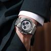 Męski zegarek mechaniczny z automatycznym naciągiem, wielofunkcyjny kalendarz na tarczy, modny sportowy zegarek na rękę dla mężczyzn