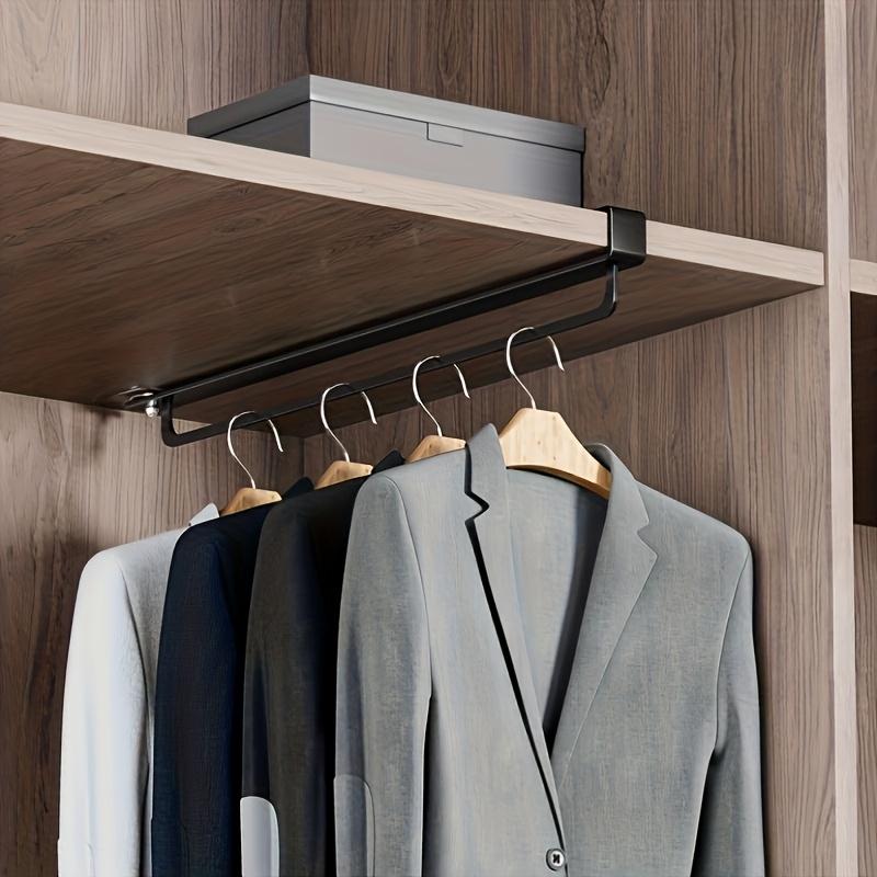 Space-saving Wardrobe Pants Hanger Large-capacity Hanging RackNon-slip Multi-functional Clothing Storage RackEasy to Install чёрный 3550₽