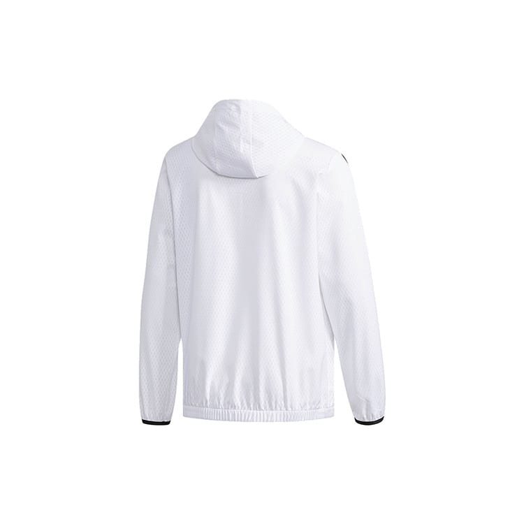 Adidas Jackets Men's White Hooded Moderate Other DW4620
