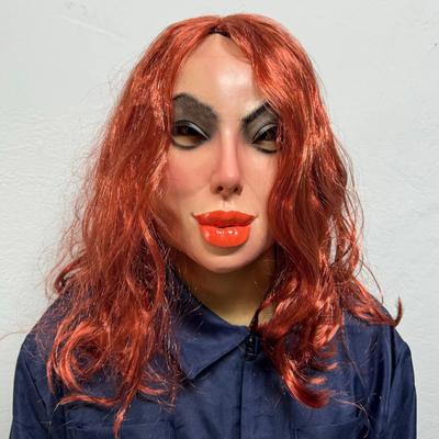 Western-style Red-haired Beauty Latex Mask