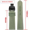 Extended matte crazy horse Frosted leather watchband 22m 24mm For Pam111 441 Hamilton Tissot Omega Casio men Vintage watch strap