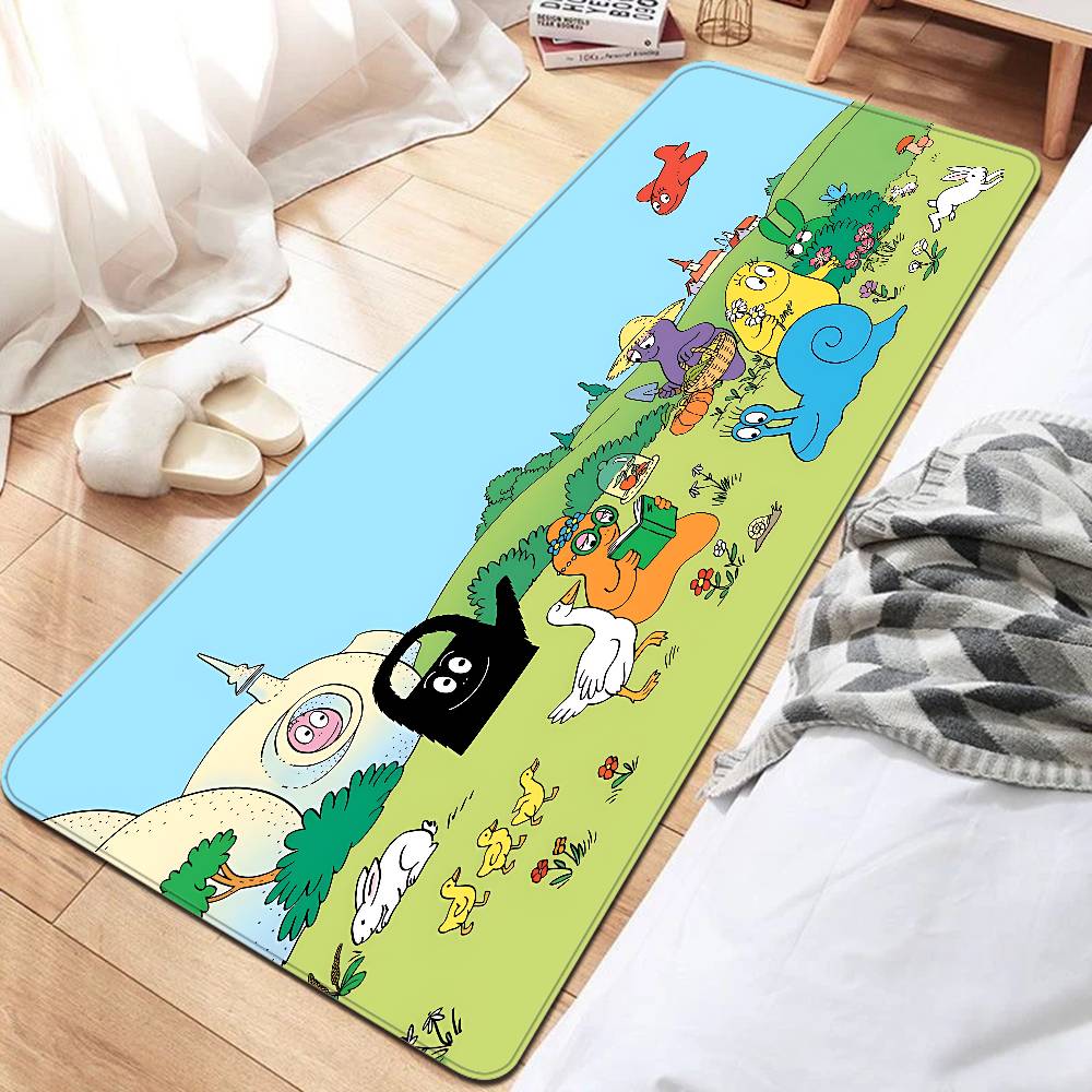 

Cute Cartoon Les Barbapapa Floor Mat Nordic Style Home Doormat Bathroom-Toilet Mats Bedroom Hotel Decor Mat 50x80cm