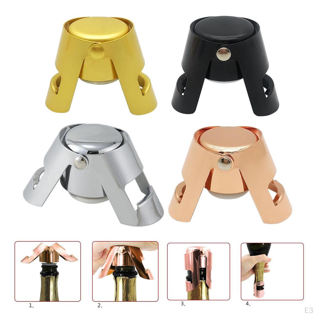 Champagne Bottle Stopper Plug Sealer Bubble Retaining Saver for Father's Day Cava Friends