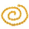 Vietnam Sand Gold Electroplated Copper Men's Buddhist Bead Necklace