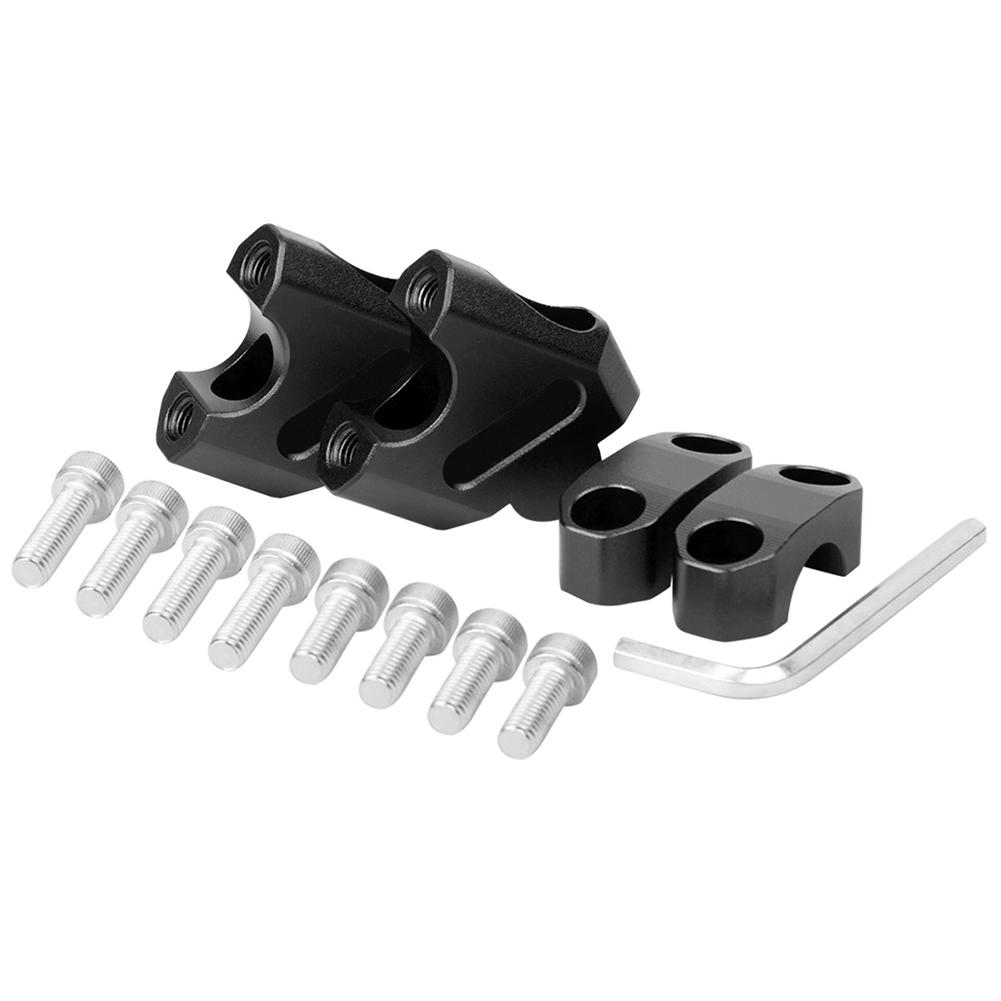 

For Comfortable Posture Height Adjustment Heightening Clamp Adjustable Handlebar Riser Support 18mm Retract For Better Steering чёрный