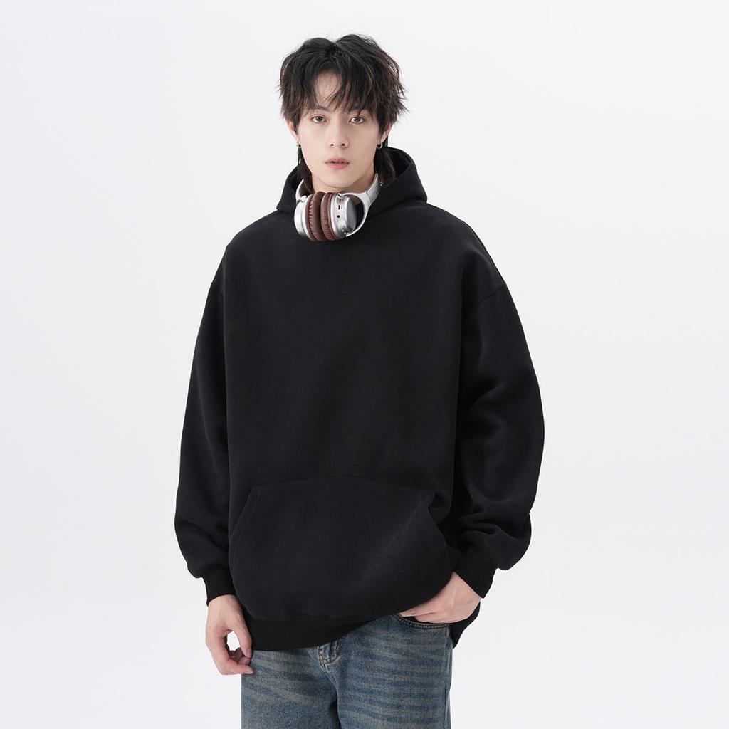 Men's Fashion Trend Loose Hooded Sweatshirt - Autumn/Winter Couple Jacket with Logo Print