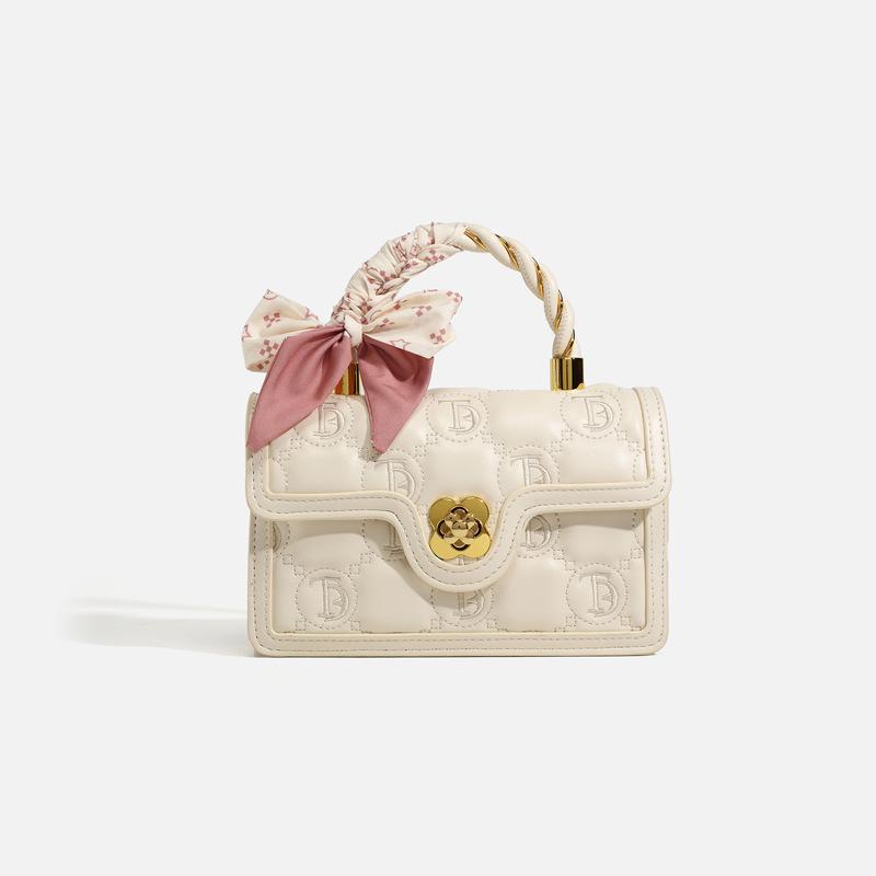 Unique design stylish small square handbag for women 2024 new summer high-quality ins versatile crossbody bag
