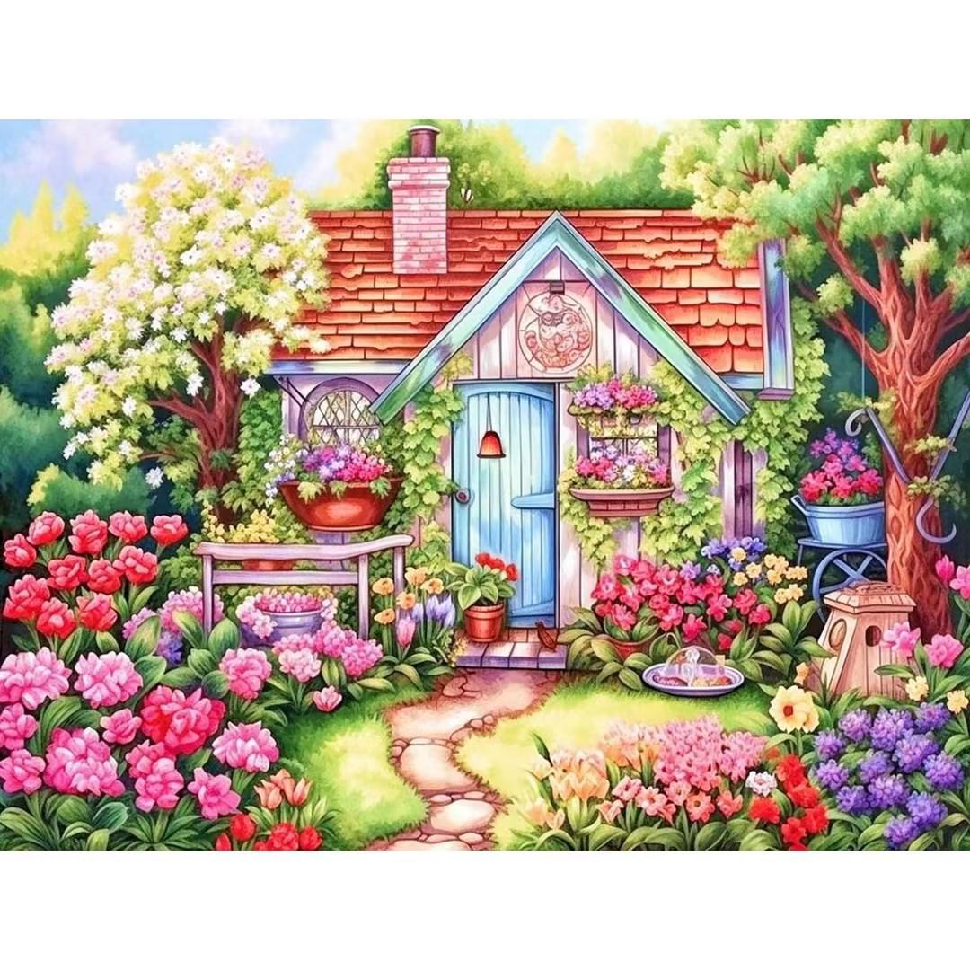 

Королевская вышивка крестом «Мона Лиза» для зала и гостиной Large Grid Four-Strand Embroidery, 60*80 cm золотой