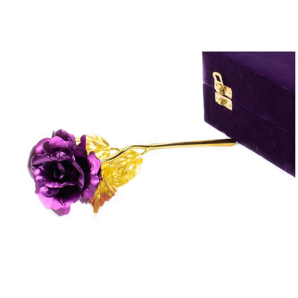 Künstliche Rose, Samtbox für Ihn, Sie, Freundin, Freund, Ehemann, Ehefrau, Mutter, Schwester Valentinstagsgeschenk