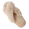 Fashion Litfun Plush Lining Women's Slippers New Fur Cross-strap Ladies Home Slides Platform Fuzzy Warm Indoor Women's Cotton Slippers