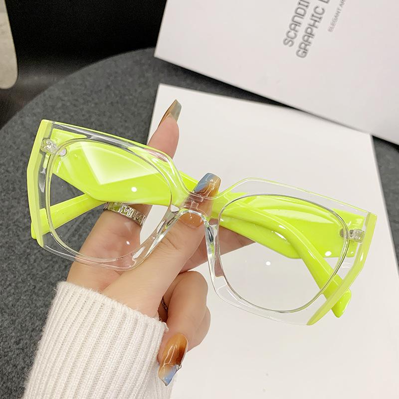Fashion Leopard Print Optical Eyewear For Women Vintage Stitching Color Anti-blue Light Photochromic Optical Glasses With Recipe