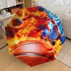 1pc Fire Basketball Pattern Umbrella Design Automatic Opening and Closing Umbrella, High-quality Travel Umbrella,  C1128013