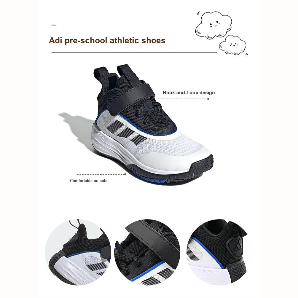 adidas Own The Game 3.0 K White Black Kids Sneakers Cloud-White Core-Black IF4592
