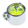 F26C Flow Meter Indicator G1/4" Thread Port Female to Female Flow Meter Indicator for PC Water Cooling 5 Impellers 12.9mm