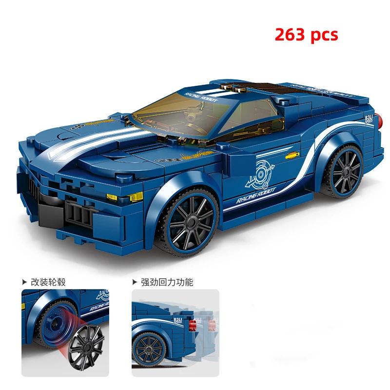 City Speed Champion Sports Car Building Blocks Technique Car Carro Rennau Voiture Vehicle MOC Educational Construction Toys