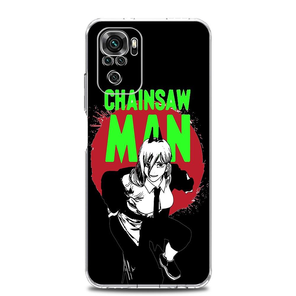 Anime Denji Chainsaw Man Makima Pouzdro na telefon Pro Xiaomi Redmi Note 12 11 9S 9 8 10 Pro Plus 7 8T 9C 9A 8A K40 Herní Průhledný Kryt