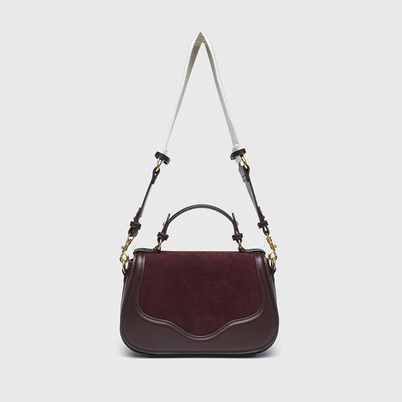 

2025 Маленькие женские сумки через плечо Сумки Отличная ПУ кожа Сумка-седло с двумя ремнями Модная брендовая сумка кроссбоди для дам Кошелек