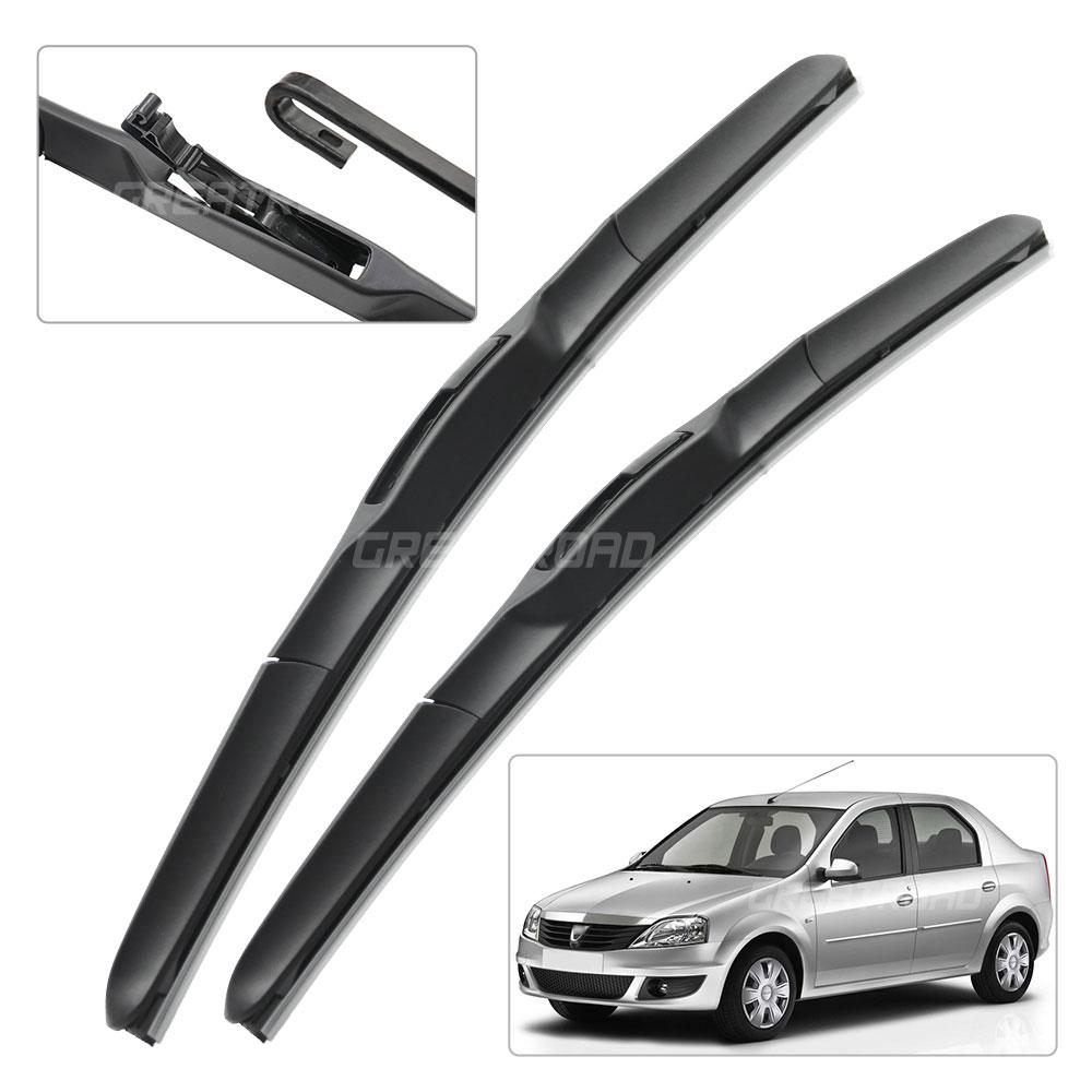 For Dacia Renault Logan MK1 2004-2011 2005 2006 2007 2008 Wiper Front Wiper Blades Windshield Windscreen Window Brush 20"+20"