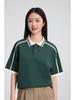 Trendy Color-Block Collar Polo: Unisex Casual Woven Tape Workwear - DIY Customizable