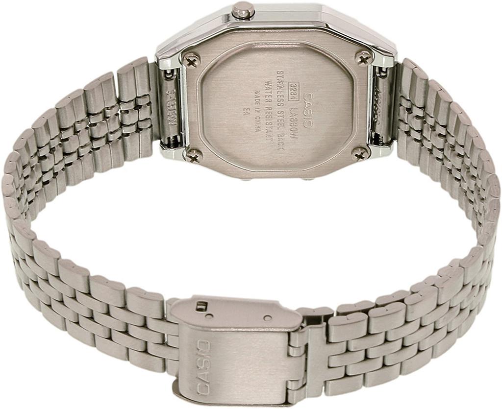 Casio LA-680WA-7 LA680WA-7 Standard Digital Silver Gray Ladies Watch Wristwatch