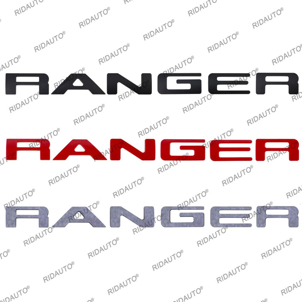 High Quality ABS 3D Ranger Emblem Sticker Fit For Ford Ranger T9 2022 2023 Wildtrak Sport XLT XL+ XL Back Door Logo Letters
