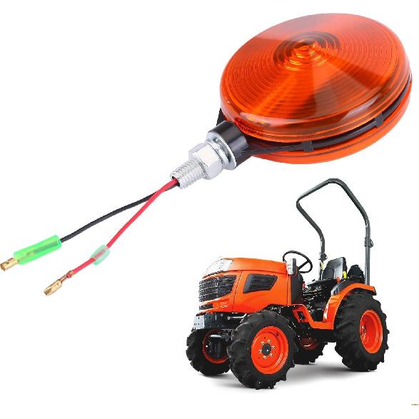 

3C081-75870 Hazard Light Assembly Compatible with Kubota B Series/L Series/M Series Tractor Hazard Lights Replace 3C08175870, W9501-66001, W950166001