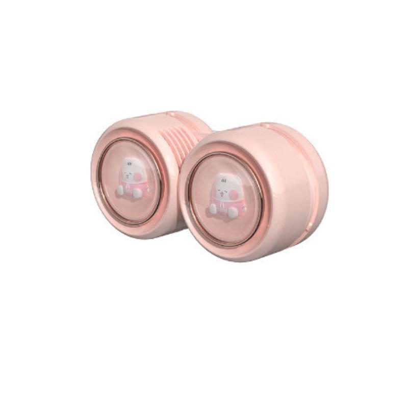 118*59*42mm Mini Leaf Less Neck Hanging Fan Portable USB Charging Small Fan Silicone High-capacity Battery Fan