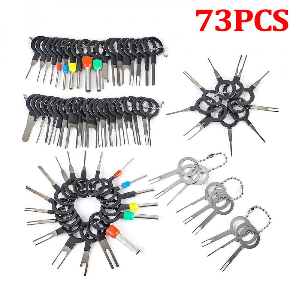 73 Pcs Wire Terminal Removal Tool Car Electrical Wiring Crimp Connector Pin Kit