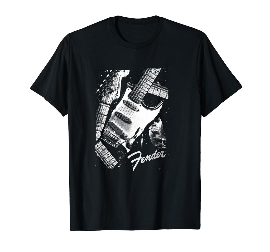 Fender Kytarové Vesmírné Kolážové Logo Tričko