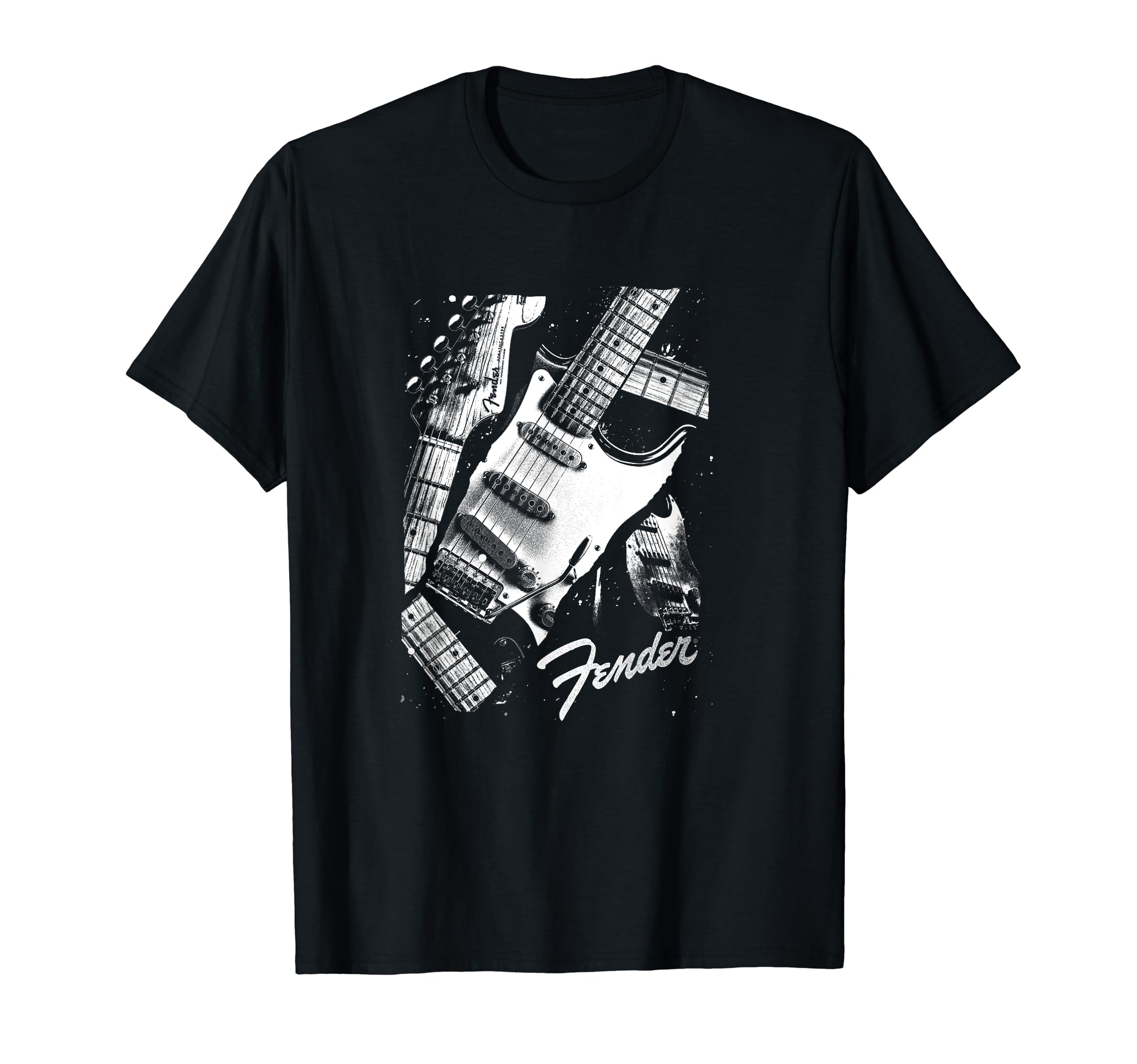 

Fender Футболка с логотипом «Коллаж гитарного пространства» чёрный