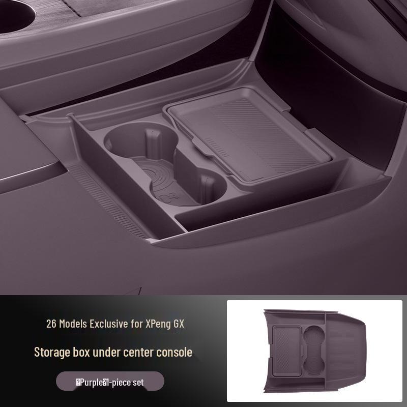 Fits 26 Xiaopeng GX Models: Multi-Functional Console Storage & Glasses Box for Car Accessories