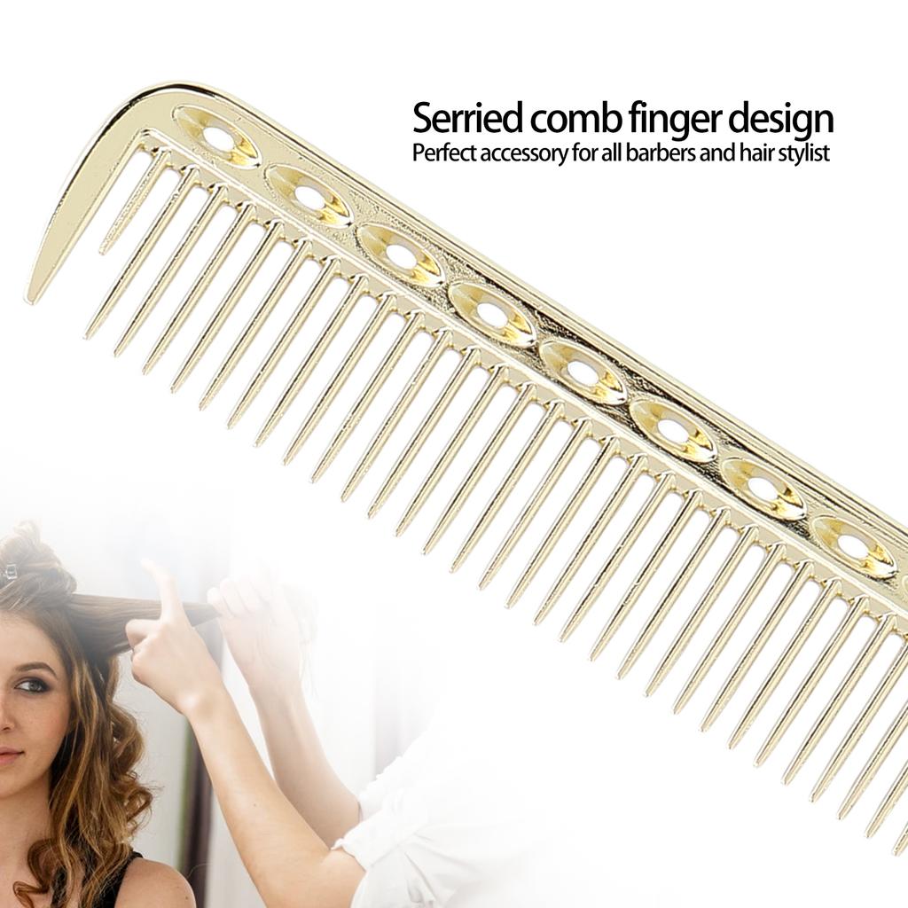 Professional Rat Tail Hair Comb Salon Hairdressing Styling Comb Barber Aluminum Metal Comb