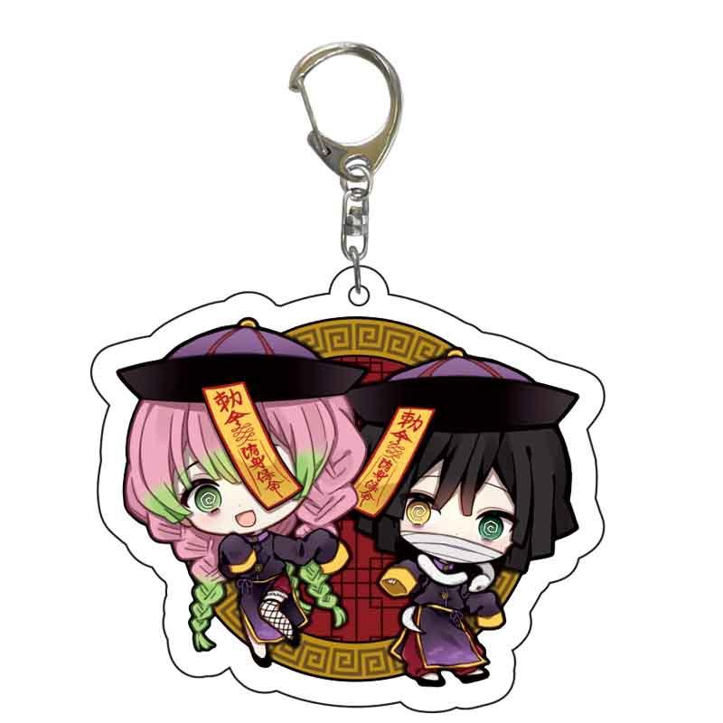 Anime Demon Slayer Acrylic Keychain Transparent Anime Pendant Accessories Merchandise Present designed for Fans Collection Cosplay