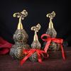 Brass and Copper Gourd Ornaments for Home and Ceremonial Decor